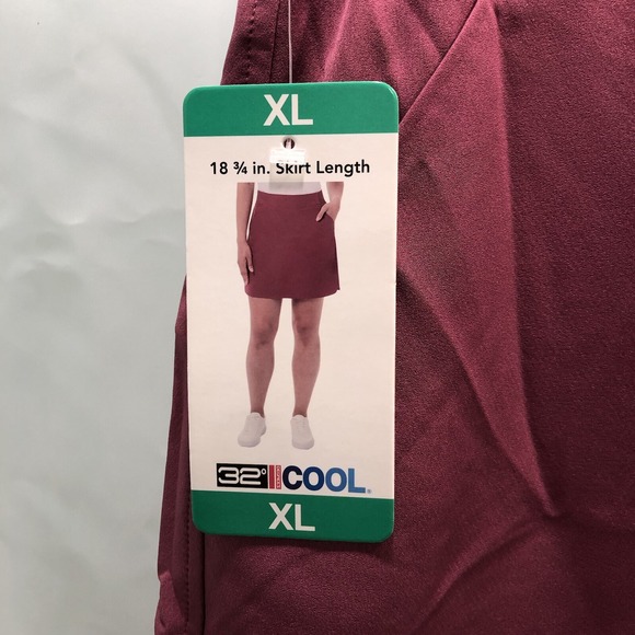 *NWT* 32 Degrees SCARLET OAK Ladies' Activewear SKORT - Size XL - 18 3/4" Long - Picture 6 of 7